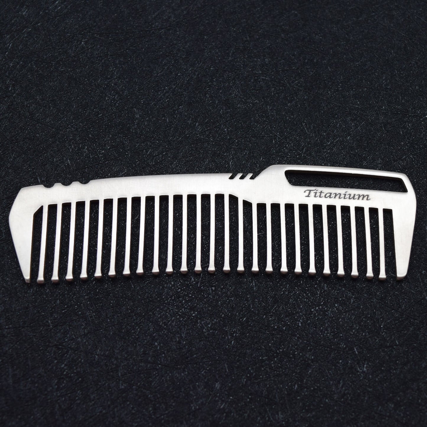 Polished Titanium Comb