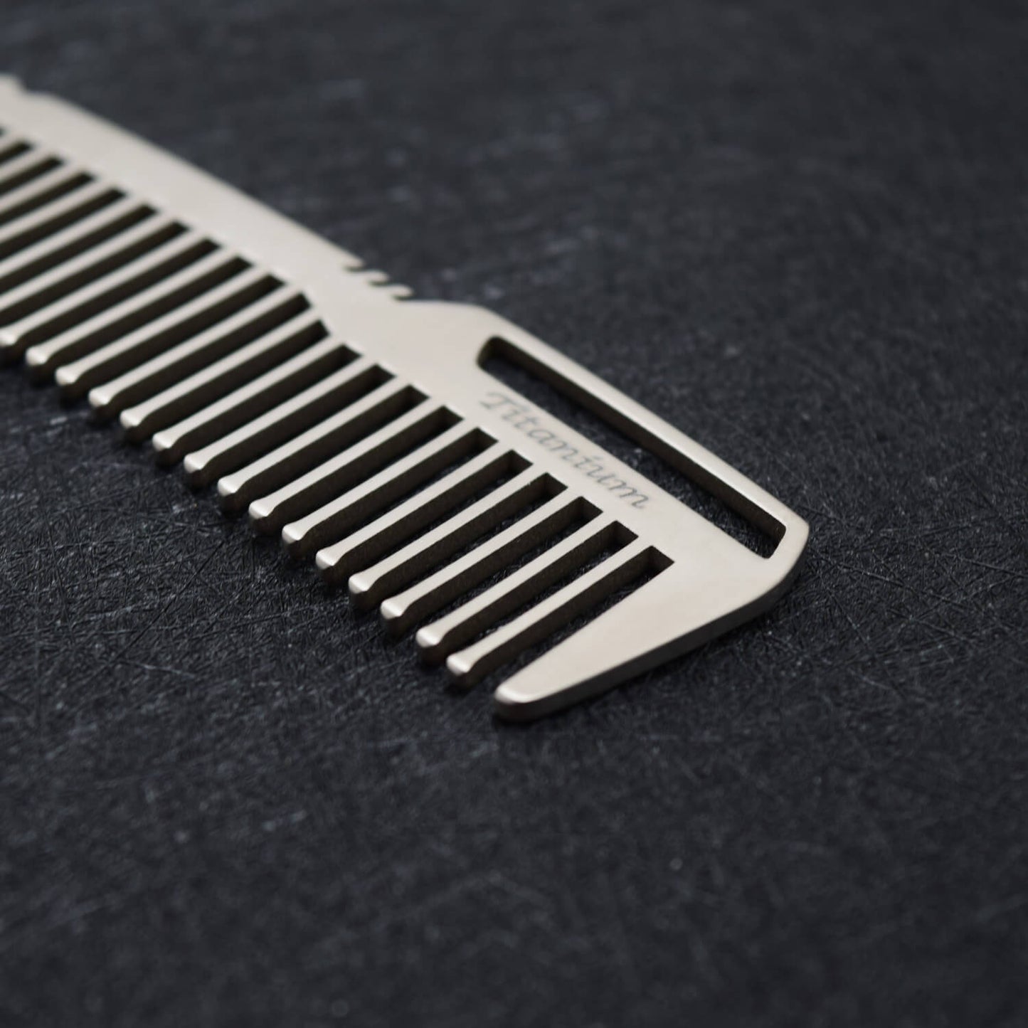 Polished Titanium Comb