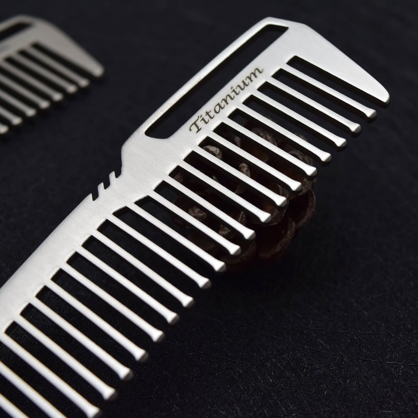 Polished Titanium Comb