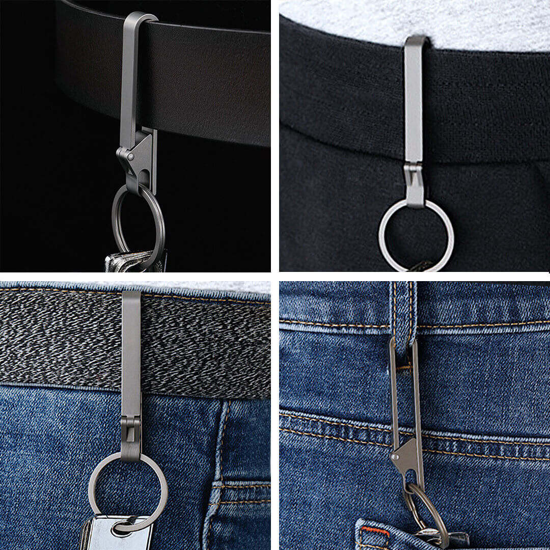 Titanium Snap Lock Belt Carabiner