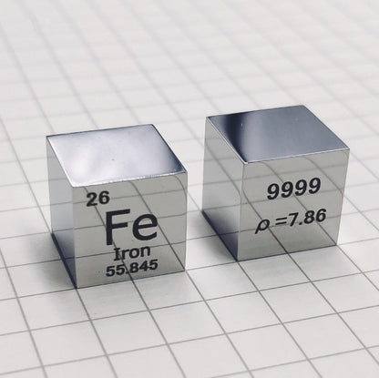 Iron - Highly Polished Density Cube 10x10x10mm