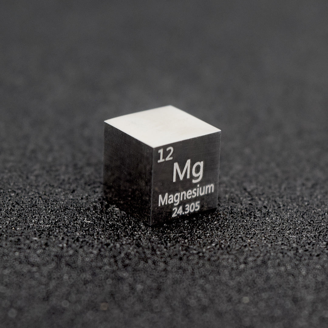 Magnesium - Highly Polished Density Cube 10x10x10mm