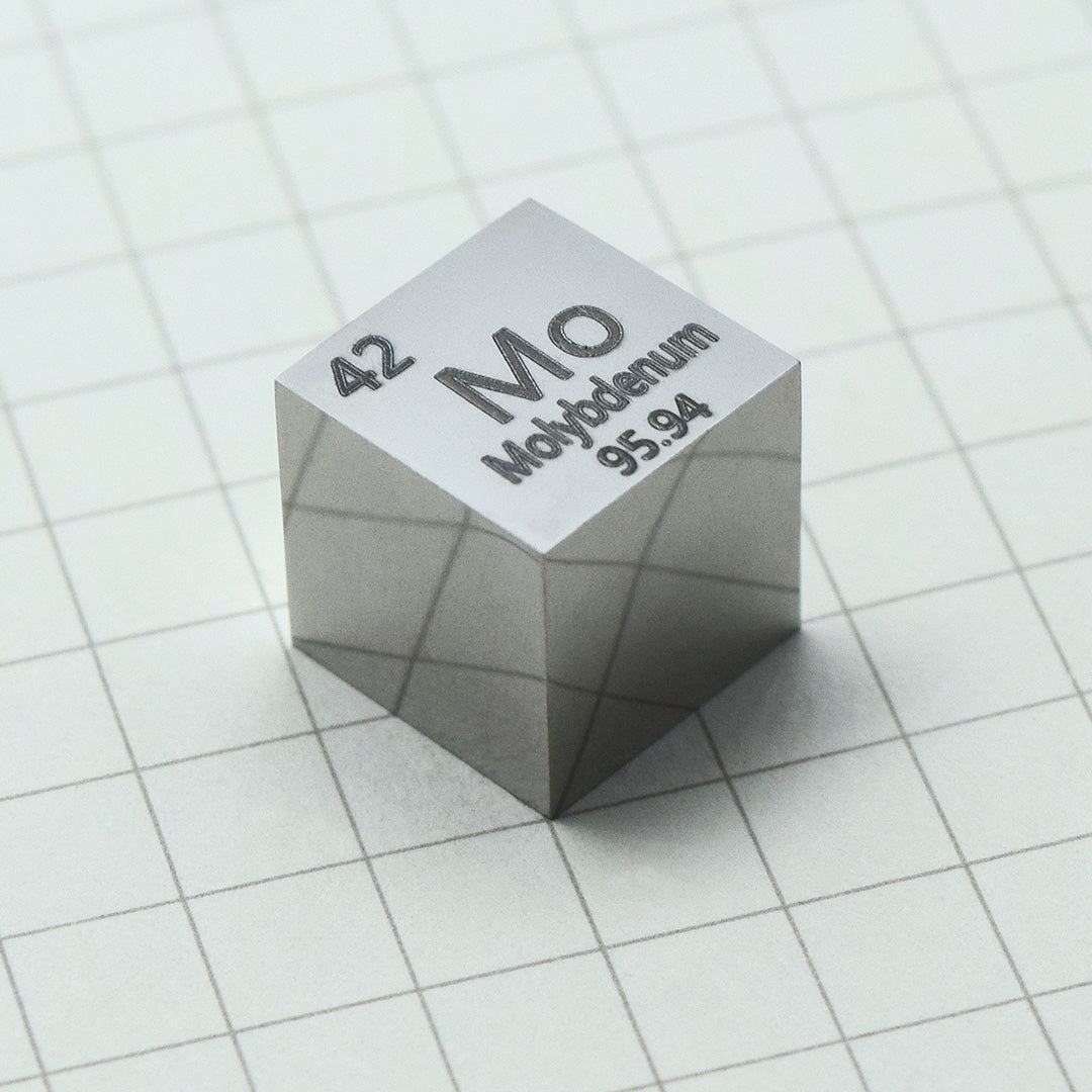 Molybdenum - Highly Polished Density Cube 10x10x10mm