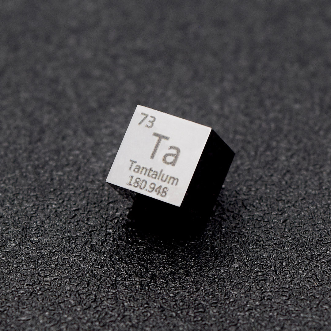 Tantalum - Highly Polished Density Cube 10x10x10mm