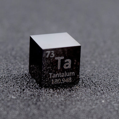 Tantalum - Highly Polished Density Cube 10x10x10mm