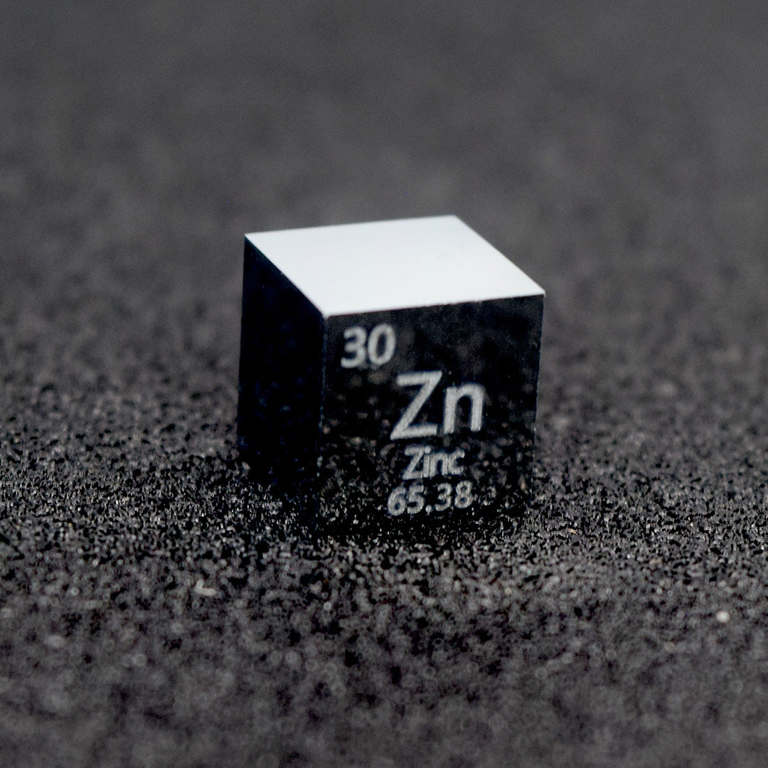 Zinc - Highly Polished Density Cube 10x10x10mm