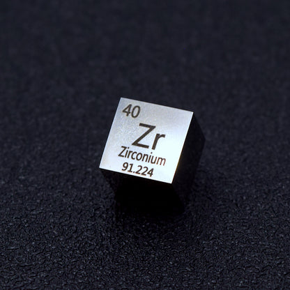 Zirconium - Highly Polished Density Cube 10x10x10mm