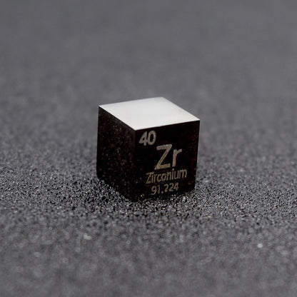 Zirconium - Highly Polished Density Cube 10x10x10mm