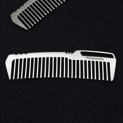 Polished Titanium Comb