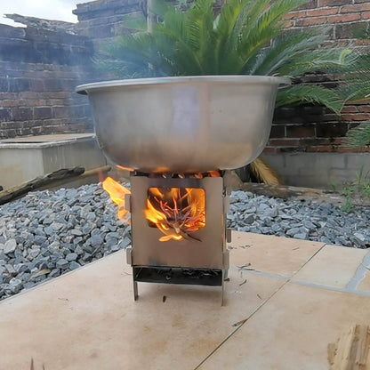 Titanium Flat-Pack Stove