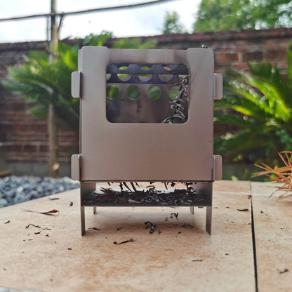 Titanium Flat-Pack Stove