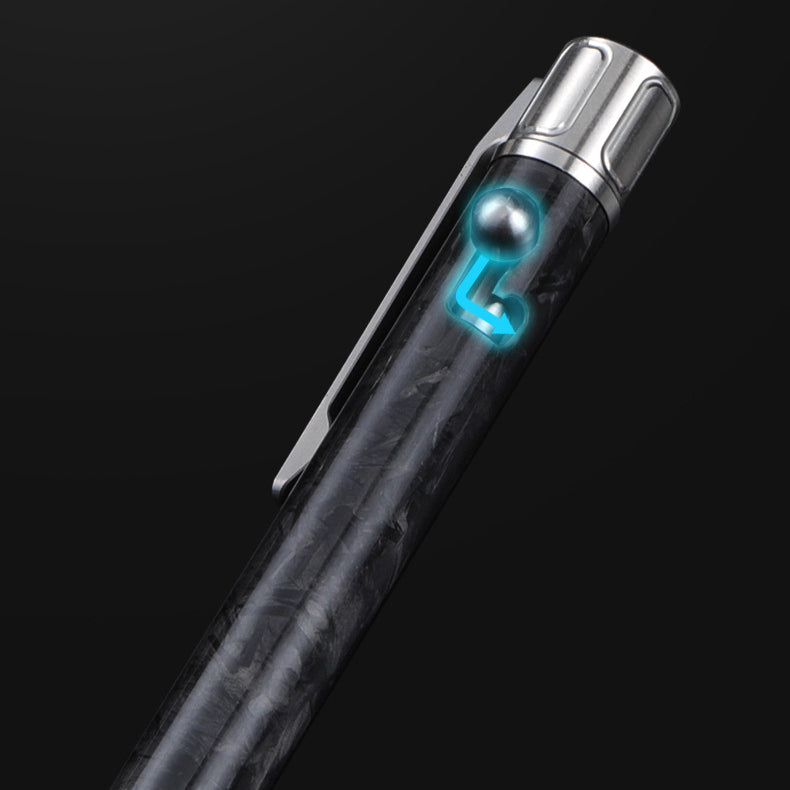 Bolt Action Pen: Titanium + Carbon Fiber