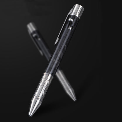 Bolt Action Pen: Titanium + Carbon Fiber