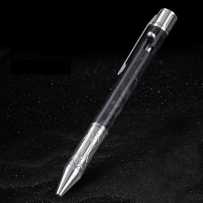 Bolt Action Pen: Titanium + Carbon Fiber