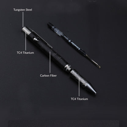 Bolt Action Pen: Titanium + Carbon Fiber